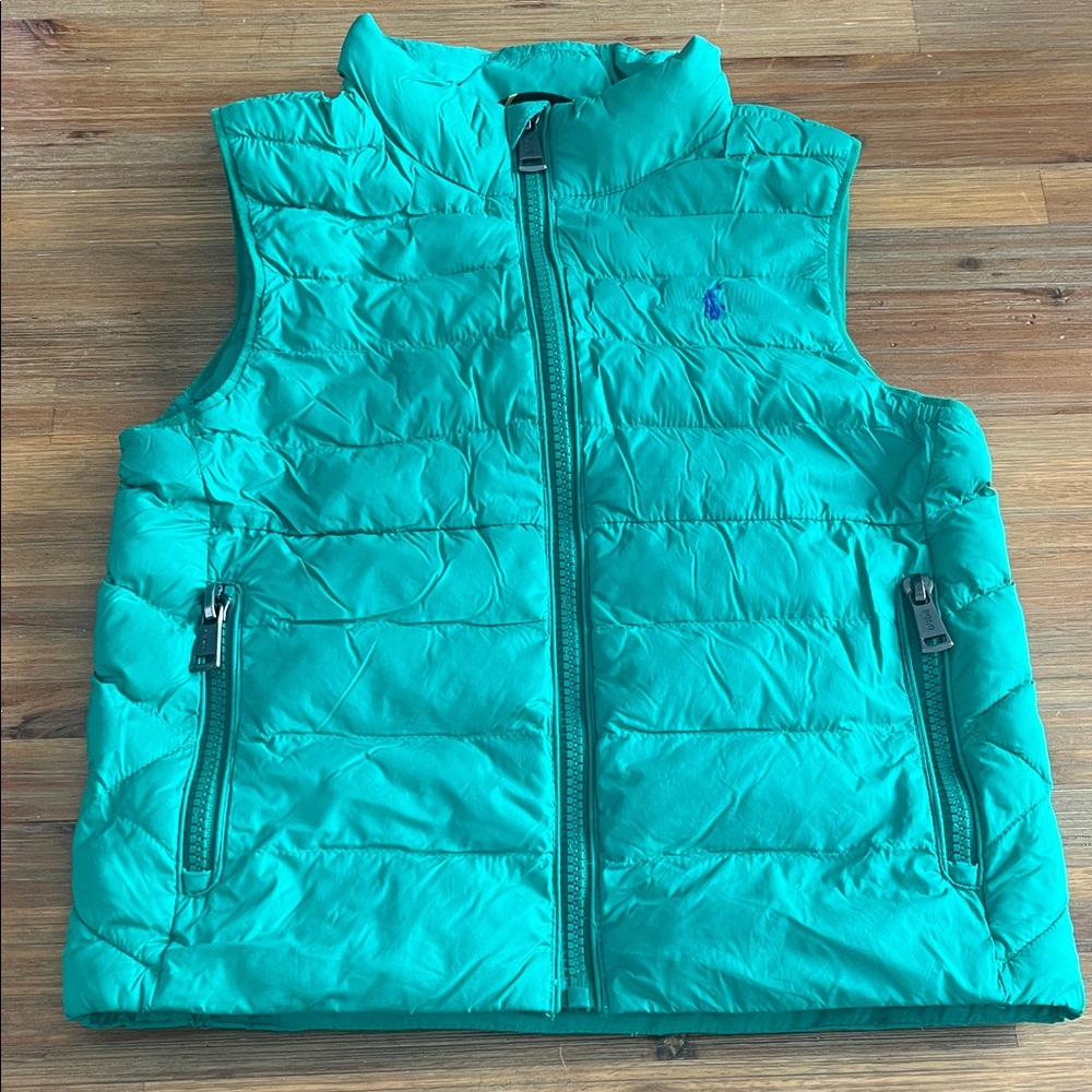 Polo Ralph Lauren Boys Puffer Vest Size 5 Green